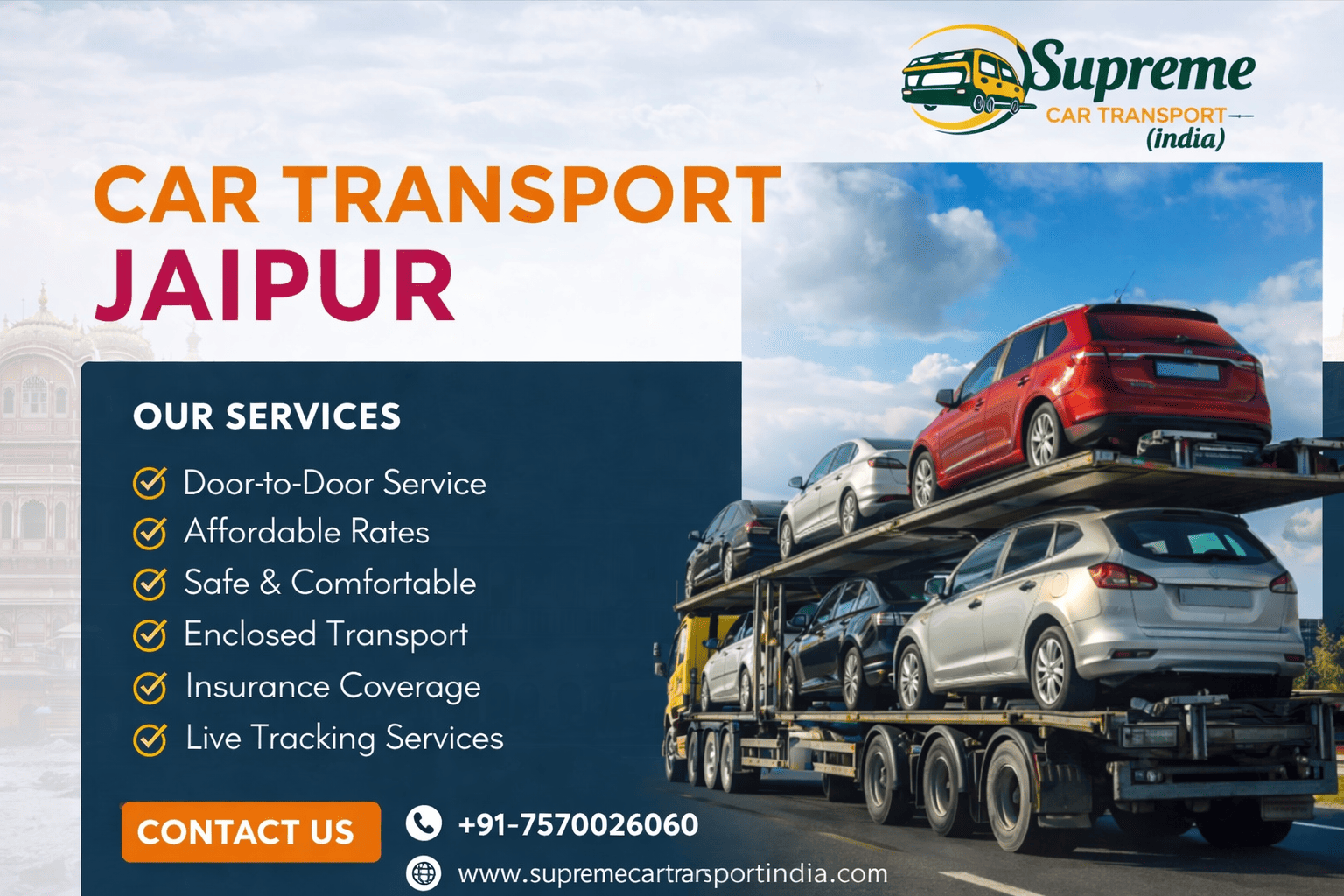 Car Transport in Jaipur